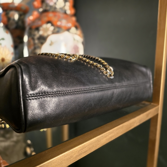 Vintage Paloma Picasso Leather Handbag with Gold Chain - Picture 6 of 11